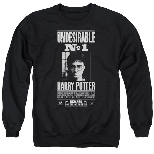 Harry Potter Undesirable No 1 Mens Crewneck Sweatshirt Black Officially Licensed