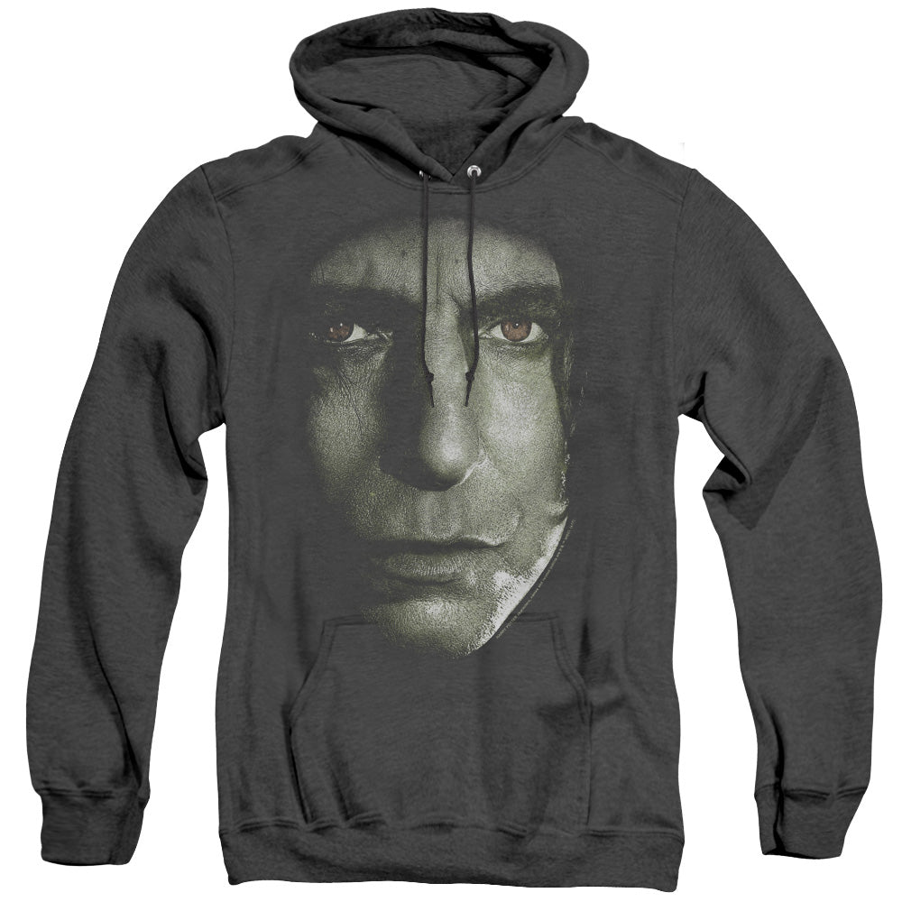 Harry Potter Snape Head Mens Heather Hoodie Black Officially Licensed