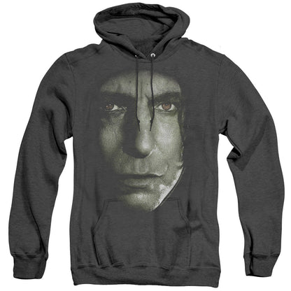 Harry Potter Snape Head Mens Heather Hoodie Black Officially Licensed