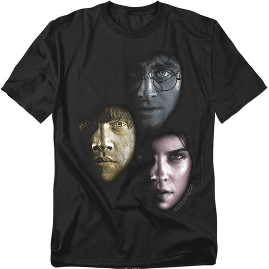 Harry Potter Hero Heads Mens T Shirt Black Officially Licensed