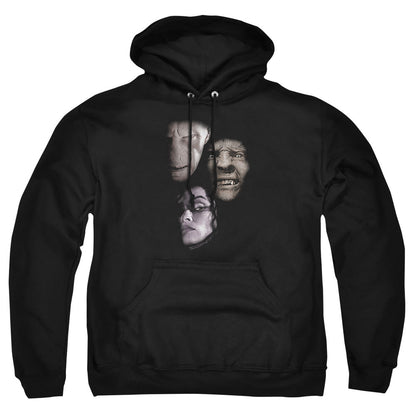 Harry Potter Villian Heads Mens Hoodie Black Officially Licensed