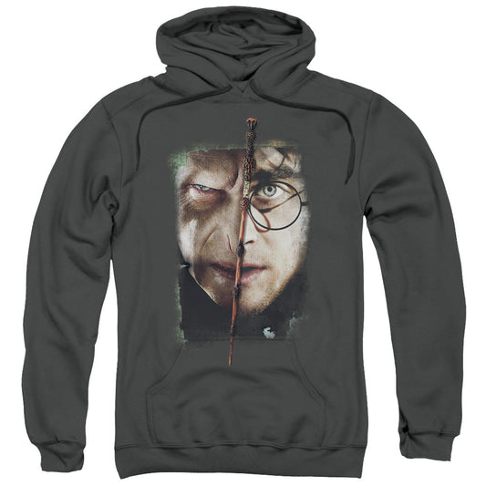 Harry Potter It All Ends Here Mens Hoodie Charcoal Officially Licensed
