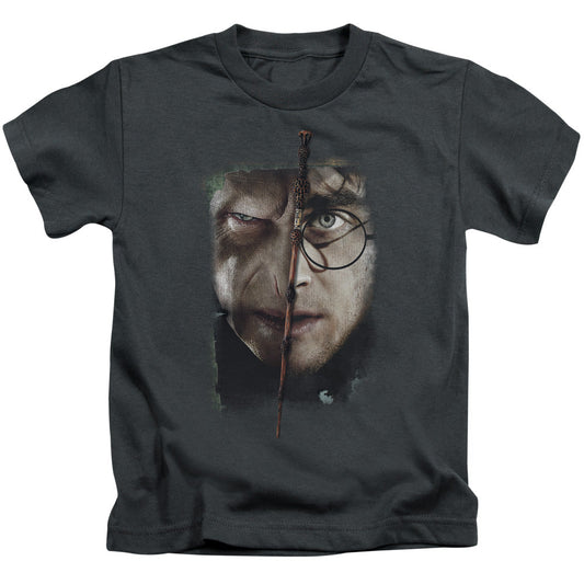 Harry Potter It All Ends Here Juvenile Kids Youth T Shirt Charcoal Officially Licensed