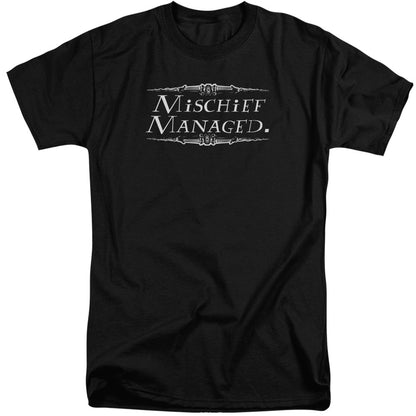 Harry Potter Mischief Managed Mens Tall T Shirt Black Officially Licensed