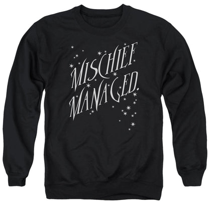 Harry Potter Mischief Managed 4 Mens Crewneck Sweatshirt Black Officially Licensed
