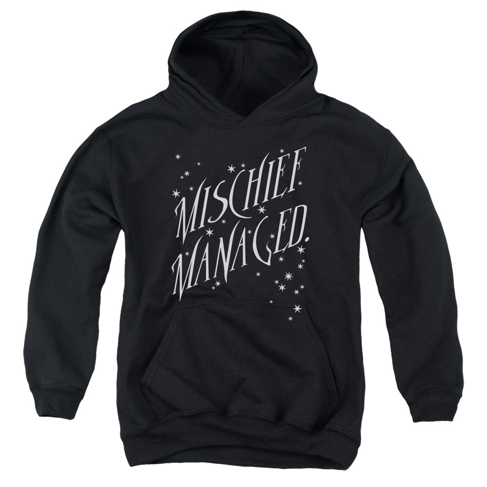 Harry Potter Mischief Managed 4 Kids Youth Hoodie Black Officially Licensed