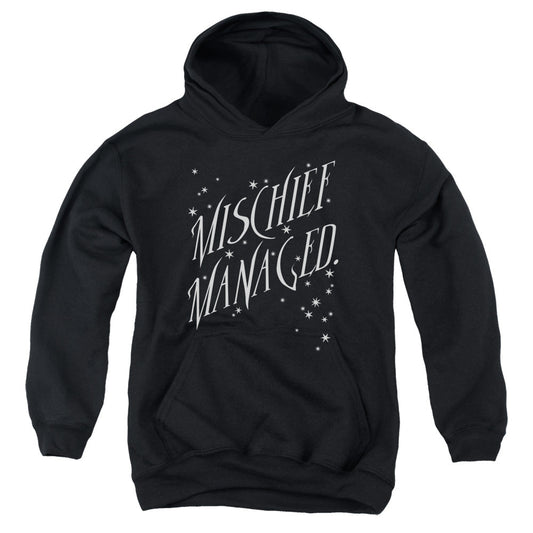 Harry Potter Mischief Managed 4 Kids Youth Hoodie Black Officially Licensed