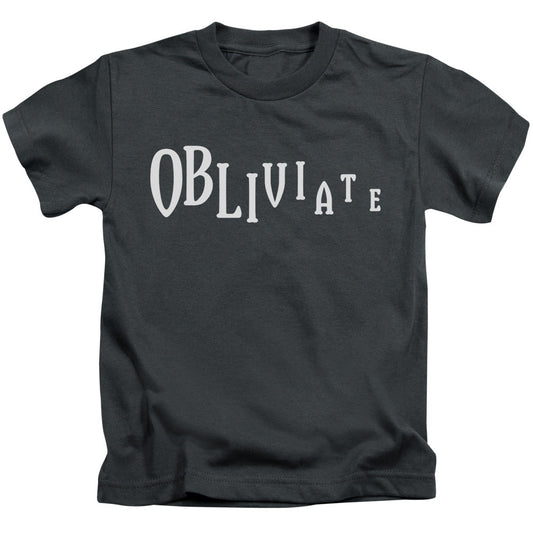 Harry Potter Obliviate Juvenile Kids Youth T Shirt Charcoal Officially Licensed