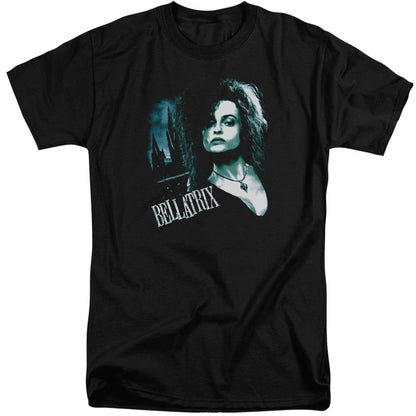 Harry Potter Bellatrix Closeup Mens Tall T Shirt Black Officially Licensed
