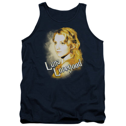 Harry Potter Luna Closeup Mens Tank Top Shirt Navy Officially Licensed