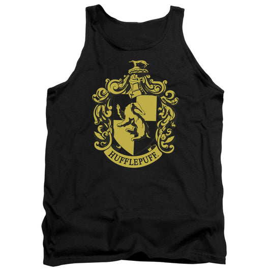 Harry Potter Hufflepuff Crest Mens Tank Top Shirt Black Officially Licensed