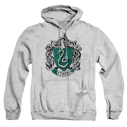 Harry Potter Slytherin Crest Mens Hoodie Athletic Heather Officially Licensed