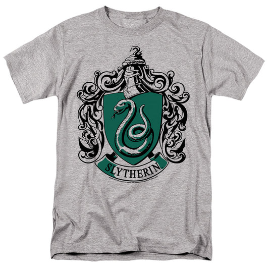 Harry Potter Slytherin Crest Mens T Shirt Athletic Heather Officially Licensed