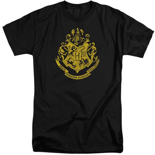 Harry Potter Hogwarts Crest Mens Tall T Shirt Black Officially Licensed
