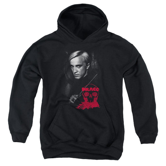 Harry Potter Draco Portrait Kids Youth Hoodie Black Officially Licensed