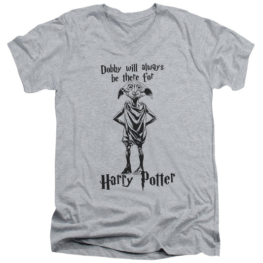 Harry Potter Always Be There Mens Slim Fit V-Neck T Shirt Athletic Heather Officially Licensed