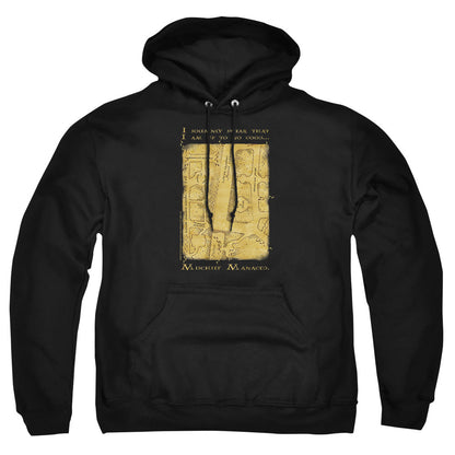 Harry Potter Marauders Map Interior Words Mens Hoodie Black Officially Licensed