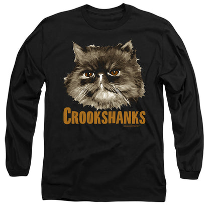 Harry Potter Crookshanks Mens Long Sleeve Shirt Black Officially Licensed Officially Licensed
