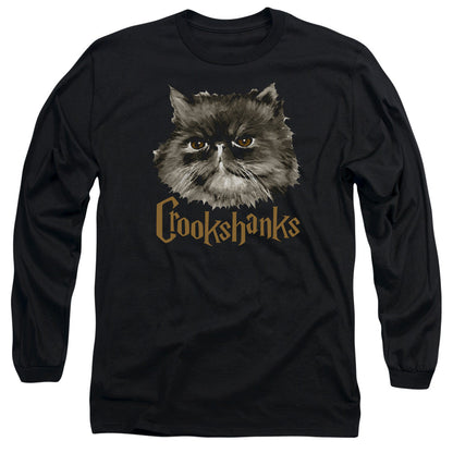 Harry Potter Crookshanks Mens Long Sleeve Shirt Black Officially Licensed Officially Licensed