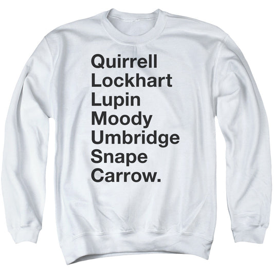 Harry Potter Professors Mens Crewneck Sweatshirt White Officially Licensed