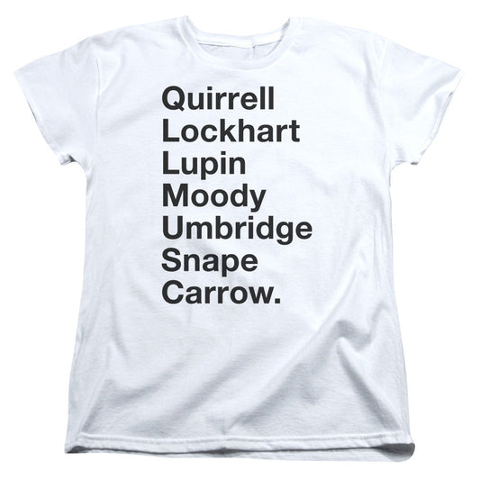 Harry Potter Professors Womens T Shirt White Officially Licensed