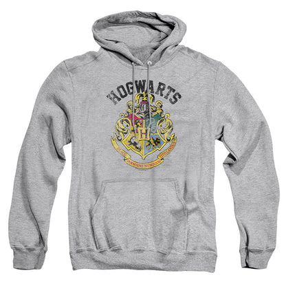 Harry Potter Hogwarts Crest Mens Hoodie Athletic Heather Officially Licensed