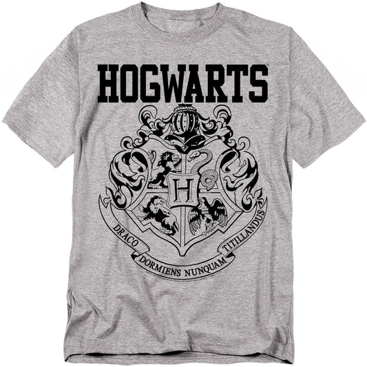 Harry Potter Hogwarts Athletic Mens T Shirt Athletic Heather Officially Licensed