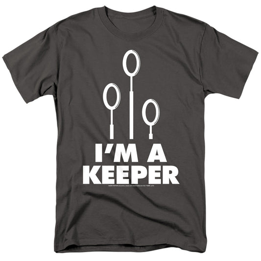 Harry Potter Keeper Mens T Shirt Black Officially Licensed