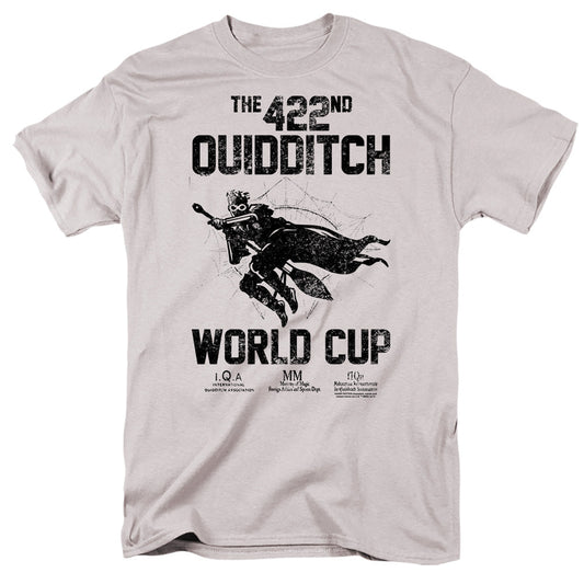 Harry Potter World Cup Mens T Shirt Silver Officially Licensed