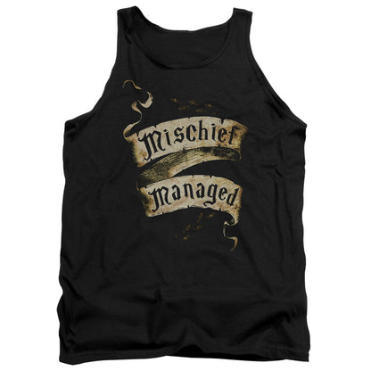 Harry Potter Mischief Managed Mens Tank Top Shirt Black Officially Licensed