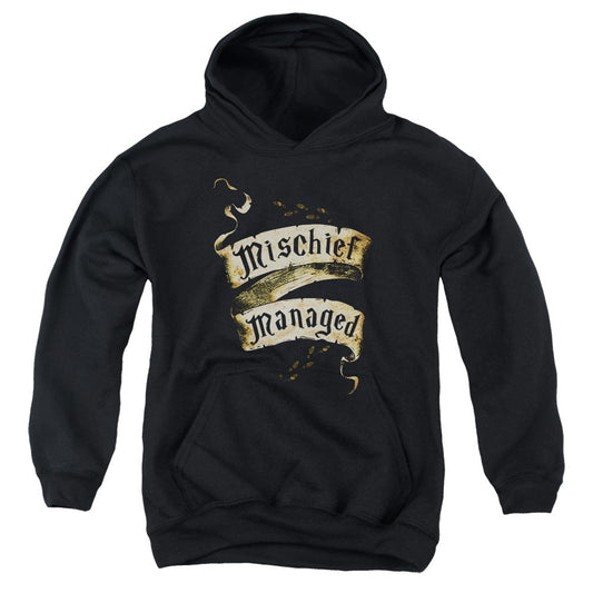 Harry Potter Mischief Managed Kids Youth Hoodie Black Officially Licensed