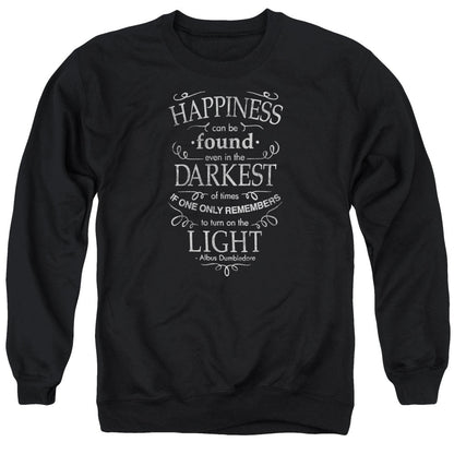 Harry Potter Happiness Mens Crewneck Sweatshirt Black Officially Licensed