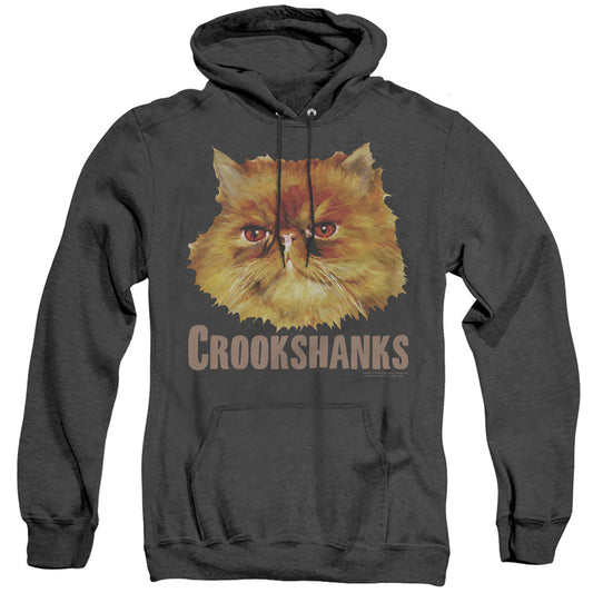 Harry Potter Crookshanks Color Mens Heather Hoodie Black Officially Licensed