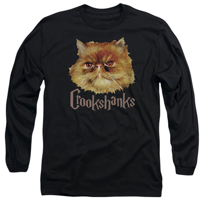 Harry Potter Crookshanks Color Mens Long Sleeve Shirt Black Officially Licensed Officially Licensed