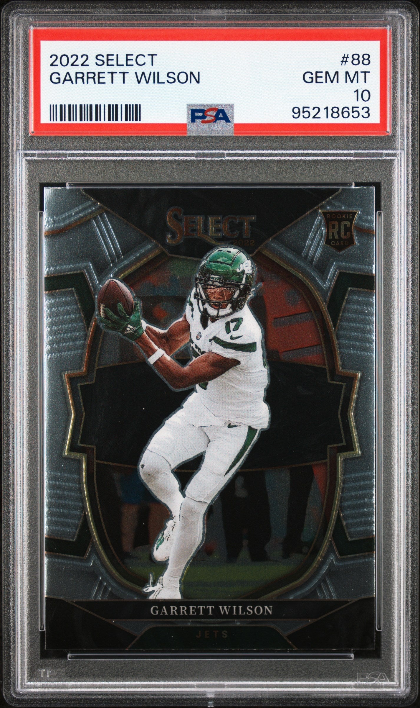 Graded 2022 Panini Select Garrett Wilson #88 Rookie RC Football Card PSA 10 Gem Mint