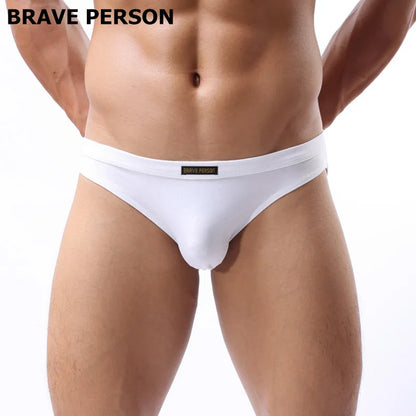 Brave Person Men’s Cotton-Blend Briefs – Everyday Comfort Underwear