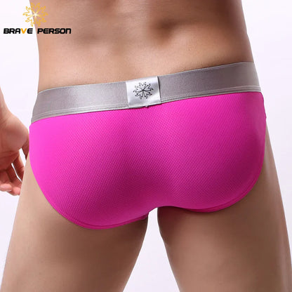 BRAVE PERSON Men's Underwear Nylon Mesh Briefs