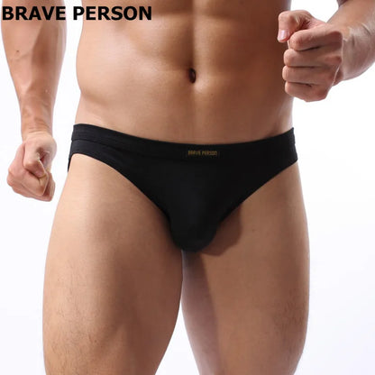 Brave Person Men’s Cotton-Blend Briefs – Everyday Comfort Underwear