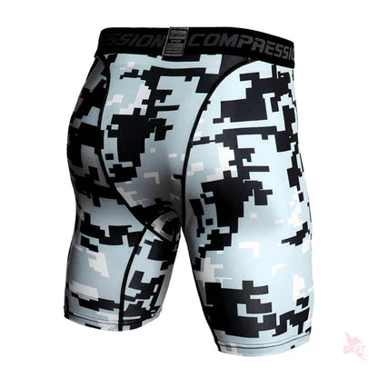 Camo Pixel Compression Shorts