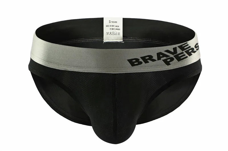 BRAVE PERSON Men's Underwear Nylon Mesh Briefs