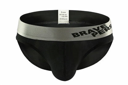 BRAVE PERSON Men's Underwear Nylon Mesh Briefs