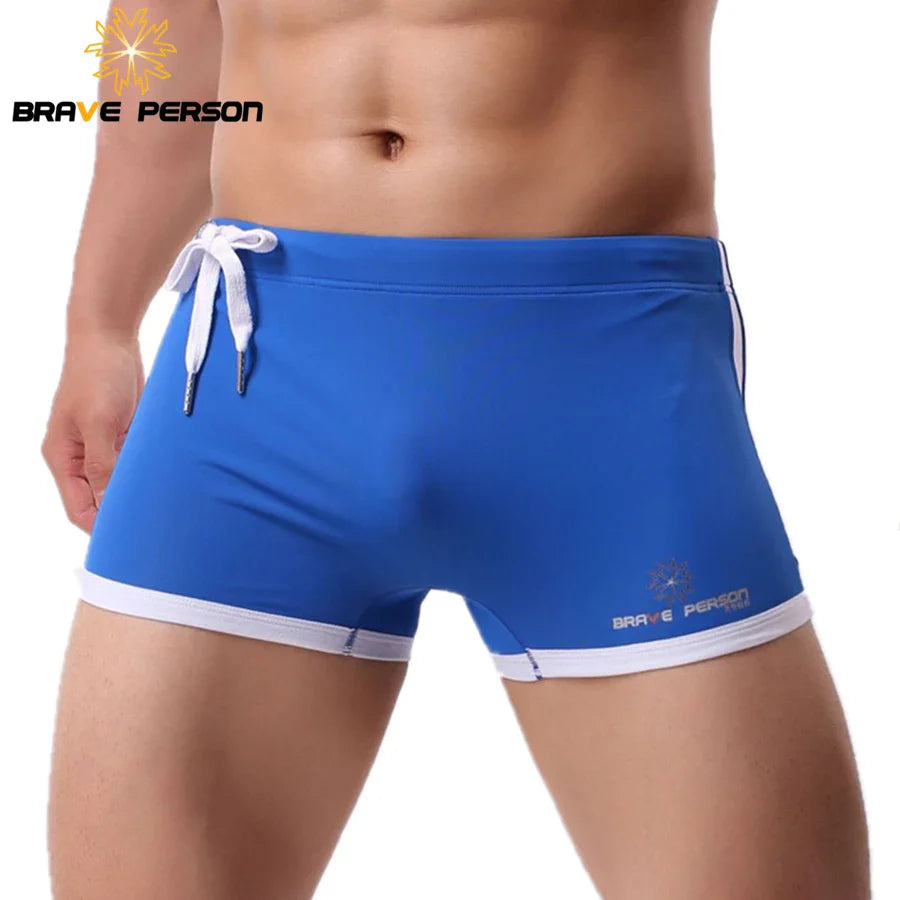 BRAVE PERSON Brand Men's Beach Wear Shorts Men Swim Trunks