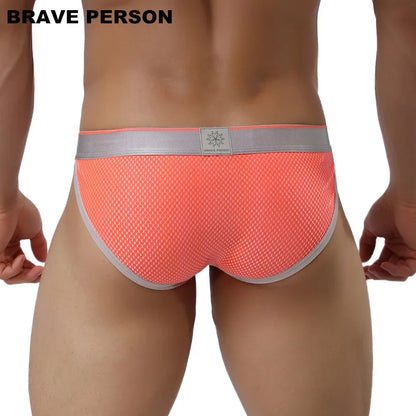 Brave Person Men’s Low-Waist Nylon Briefs – Breathable Underwear
