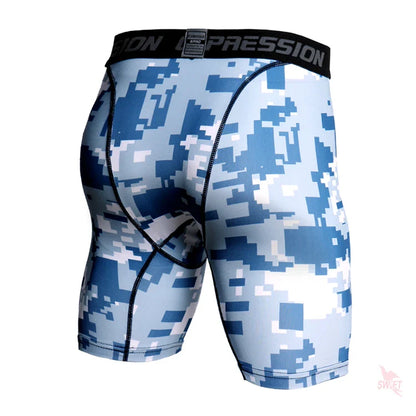 Camo Pixel Compression Shorts