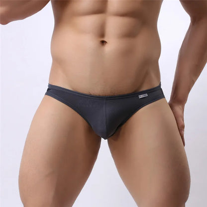 BRAVE PERSON Men's Sexy Briefs Nylon Men Underwear Briefs Soft Comfortable Exposed Buttocks Jockstrap Gay Underwear B1147
