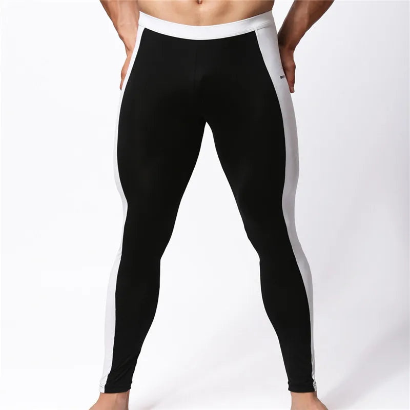 BRAVE PERSON Men's Fashion Soft Tights Leggings Pants Nylon Spandex