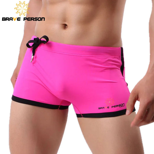 BRAVE PERSON Brand Men's Beach Wear Shorts Men Swim Trunks
