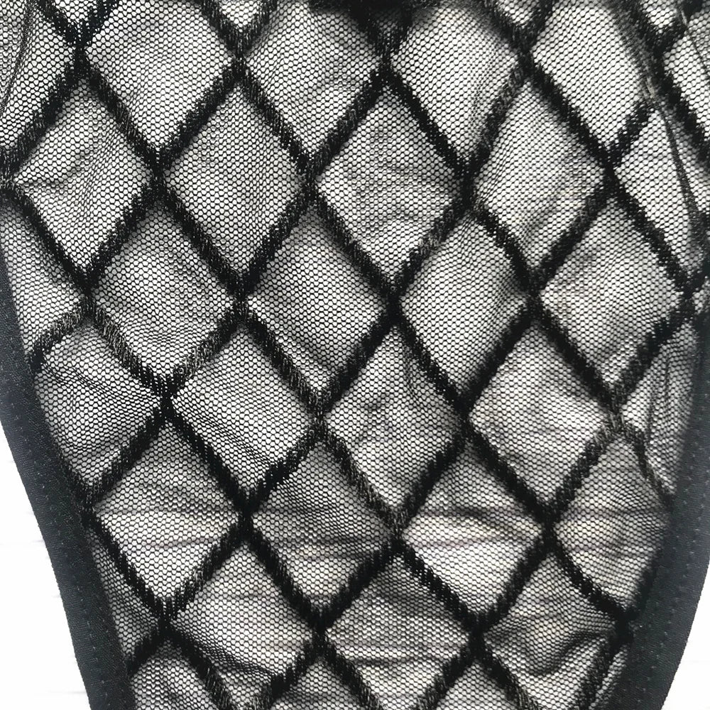 Black Men's Underwear Briefs Fishnet