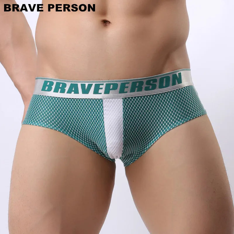 BRAVE PERSON Brand Underwear Men Sexy Briefs High Quality Nylon Boxer Briefs Male Panties Fashion Men's Underpants B1152