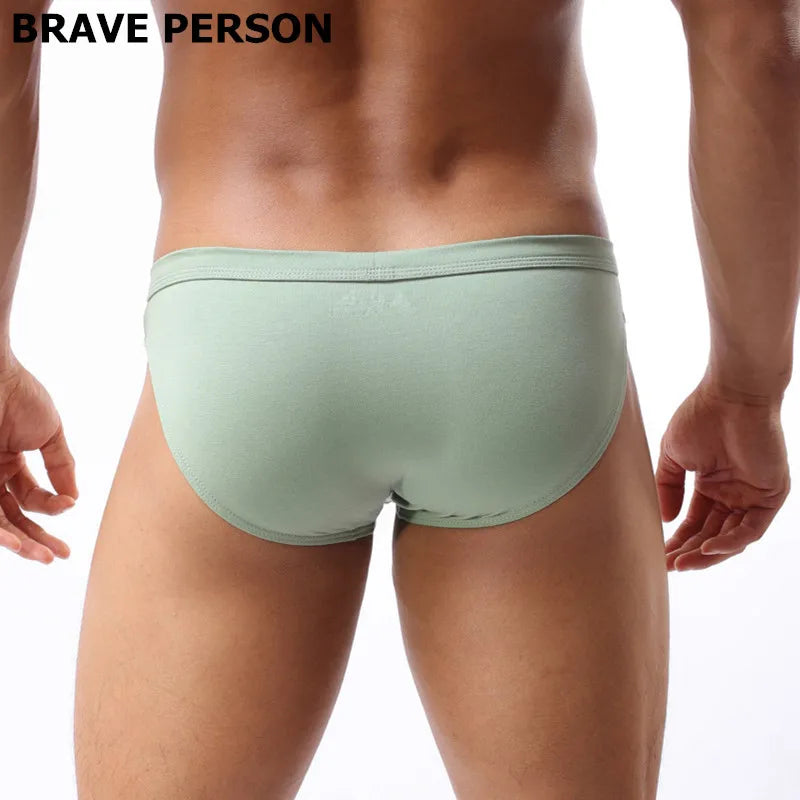 Brave Person Men’s Cotton-Blend Briefs – Everyday Comfort Underwear